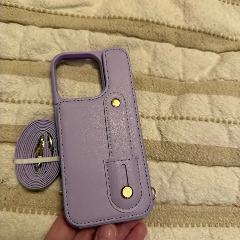Purple Phone Case with Strap